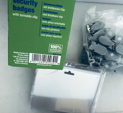 Staples security badges - staples,