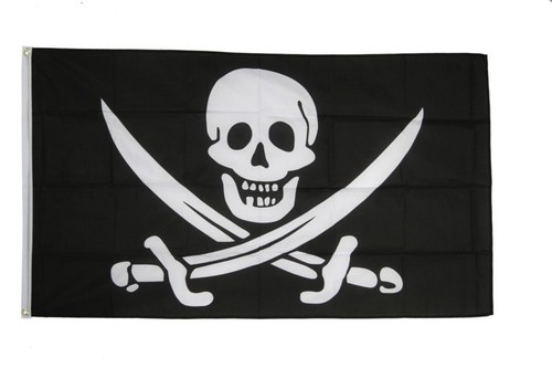 Pirat mit zwei schwertern - mit,