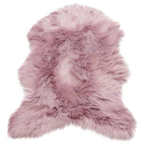 Kunstfell teppich 60x90cm rosa - teppich,