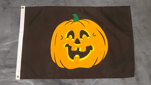 Fahne flagge halloween kürbis - fahne,